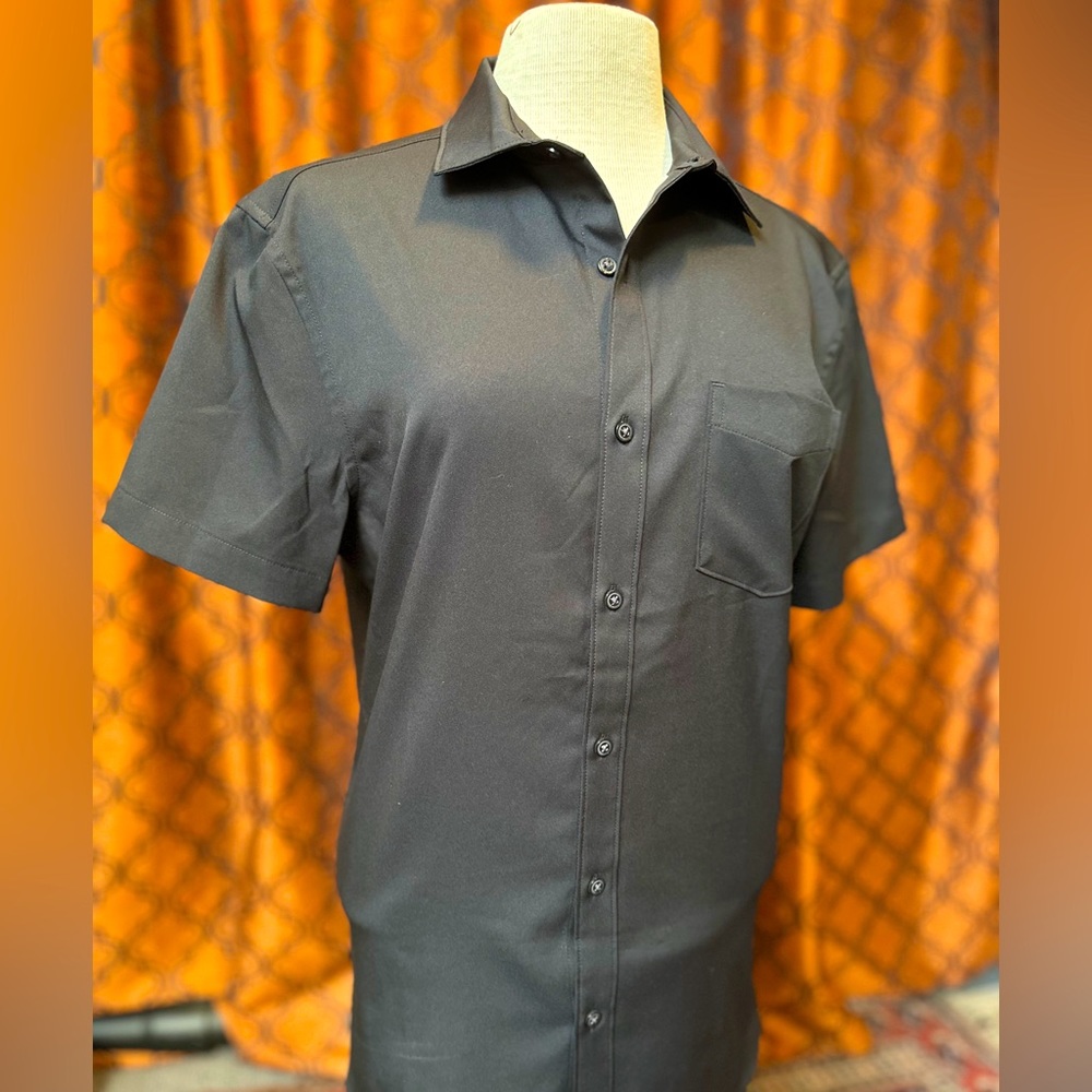 Perry Ellis Stretch Short Sleeve Button Down Shirt